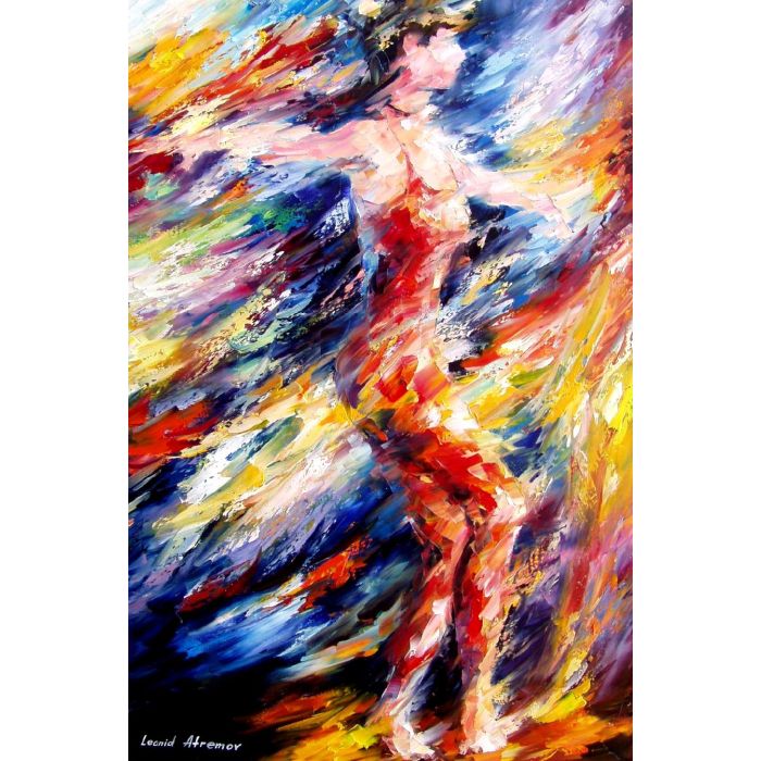Leonid Afremov, oil on canvas, palette knife, buy original paintings, art, famous artist, biography, official page, online gallery, large artwork, ballet, ballerina, music, dance