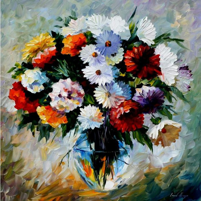 Painting flowers, painting flowers still life