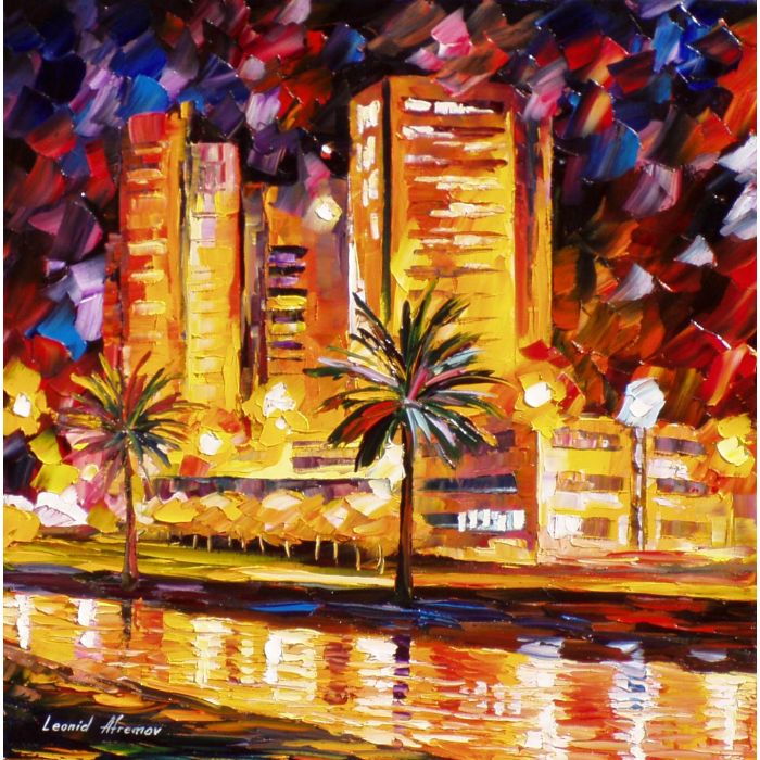 oil painting on canvas by leonid afremov, oil painting on canvas