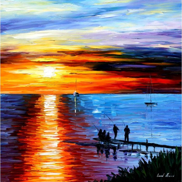 FISHING WITH FRIENDS 24"x72"