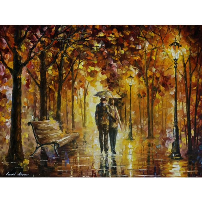 CARING FOR LOVE - original oil painting by Leonid Afremov