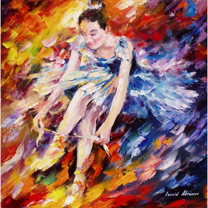 GOLDEN-SHOES— PALETTE KNIFE Oil Painting On Canvas By Leonid Afremov ...