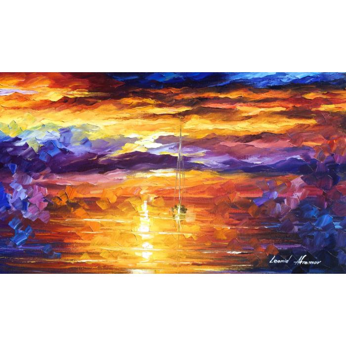EMOTIONS — PALETTE KNIFE Oil Painting On Canvas By Leonid Afremov - Size  30X24