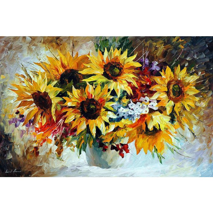 MORNING SUNFLOWERS by Leonid Afremov