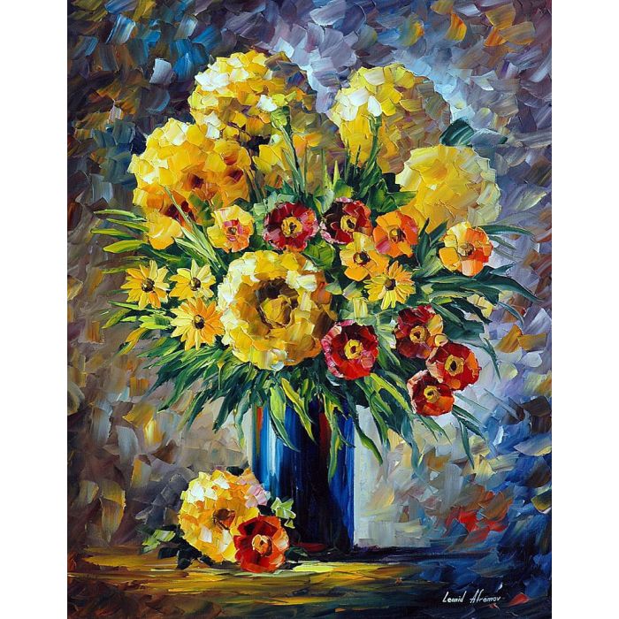 flower artwork, yellow flower painting, yellow flowers painting, flowers artwork