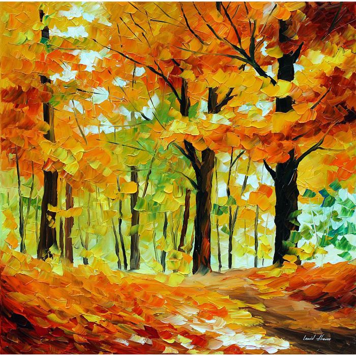 leonid afremov pinturas otoño