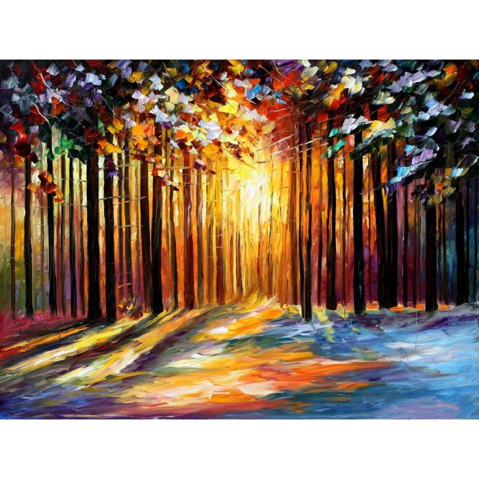 Leonid Afremov, oil on canvas, palette knife, buy original paintings, art, famous artist, biography, official page, online gallery, large artwork, impressioniAsm, landscape, park, walk,