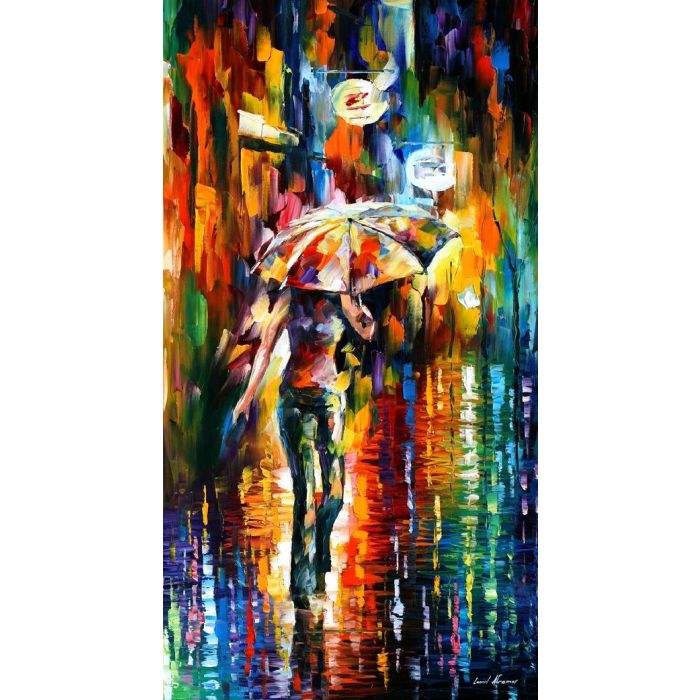 dipinti ad olio di ombrelli