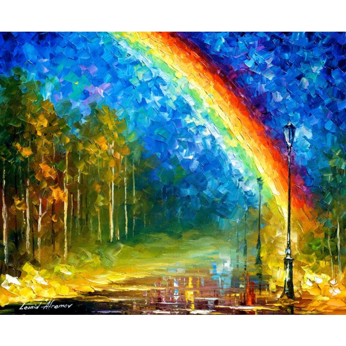 art for sale, rainbow knife
