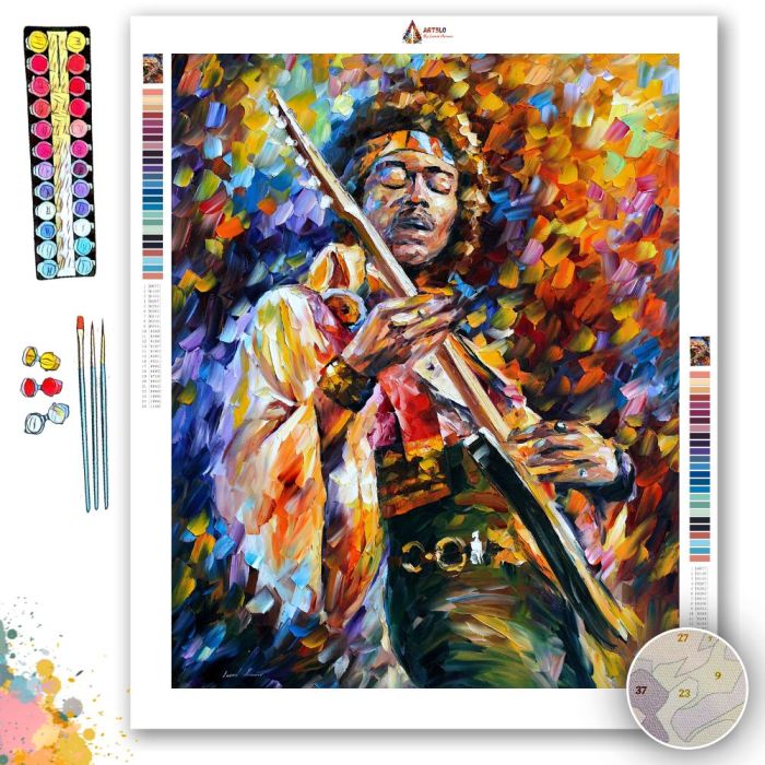 JIMI HENDRIX - Paint By Numbers Full Kit