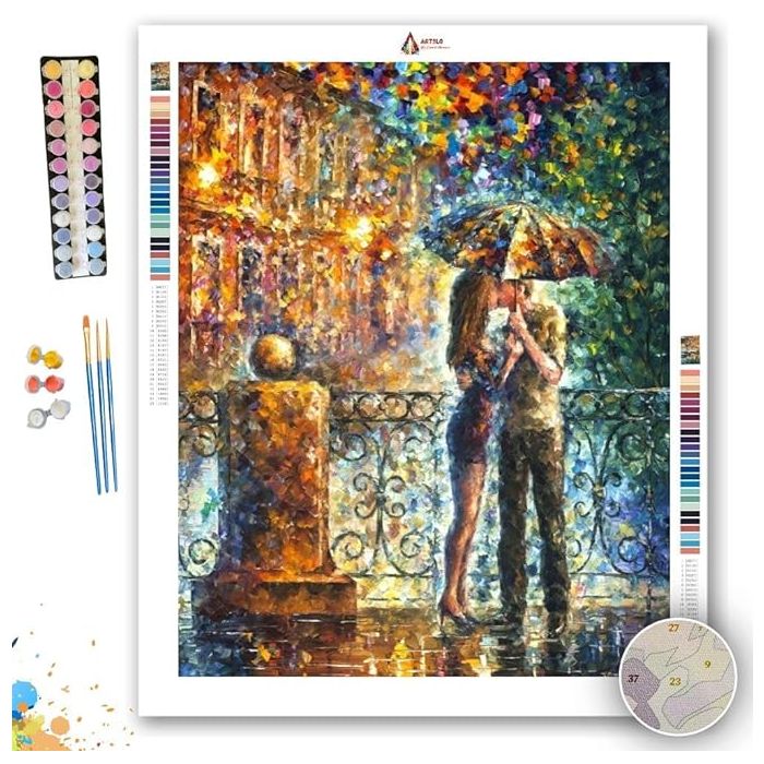 KISS UNDER UMBRELLA - Paint by Numbers Full Kit