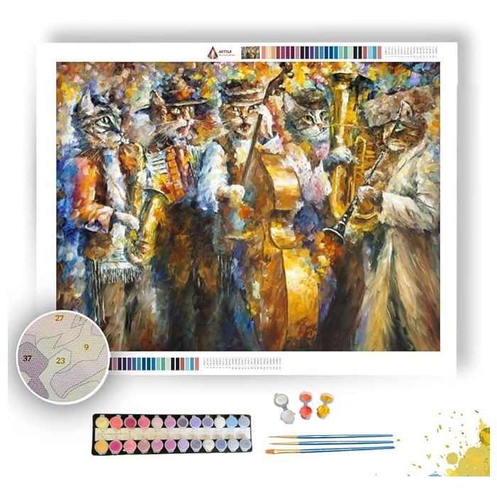 KLEIZMER CATS - Paint by Numbers Full Kit
