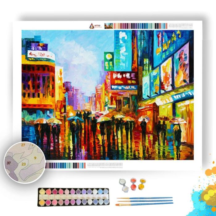 LIGHTS OF DOWNTOWN - Paint By Numbers Full Kit