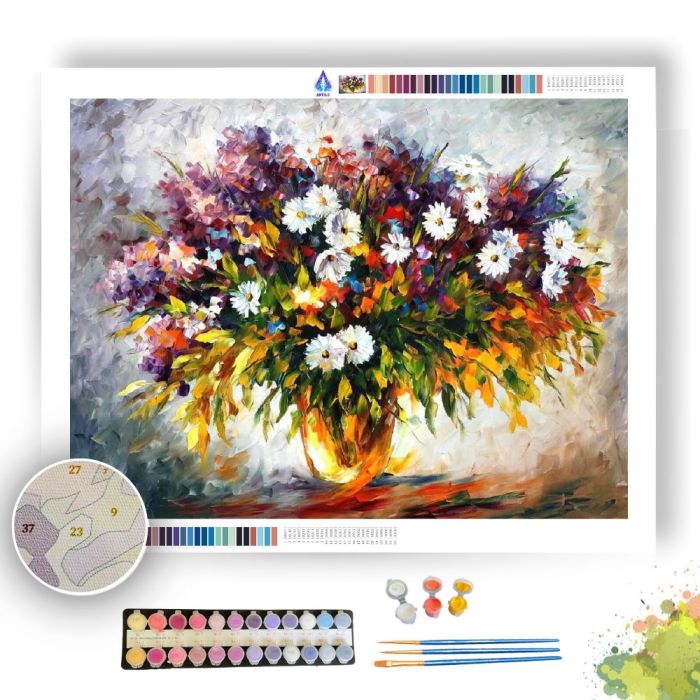 LILAC AND CAMOMILES - Paint By Numbers Full Kit