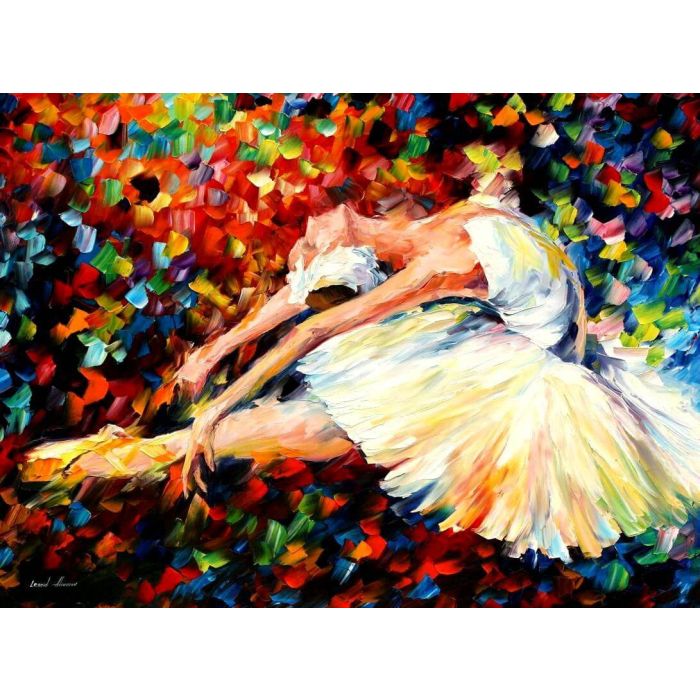 Leonid Afremov, oil on canvas, palette knife, buy original paintings, art, famous artist, biography, official page, online gallery, large artwork, ballet, girl, dance, ballerina, music