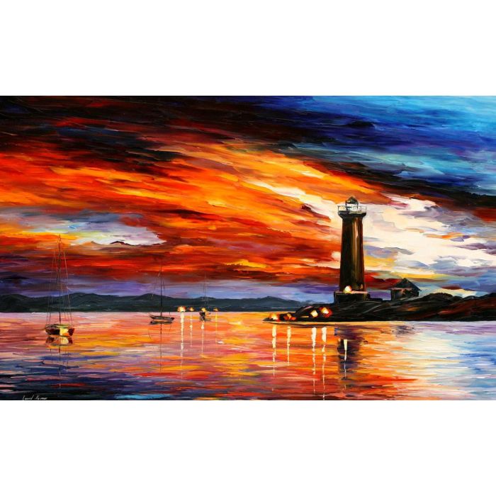 painting of lighthouse