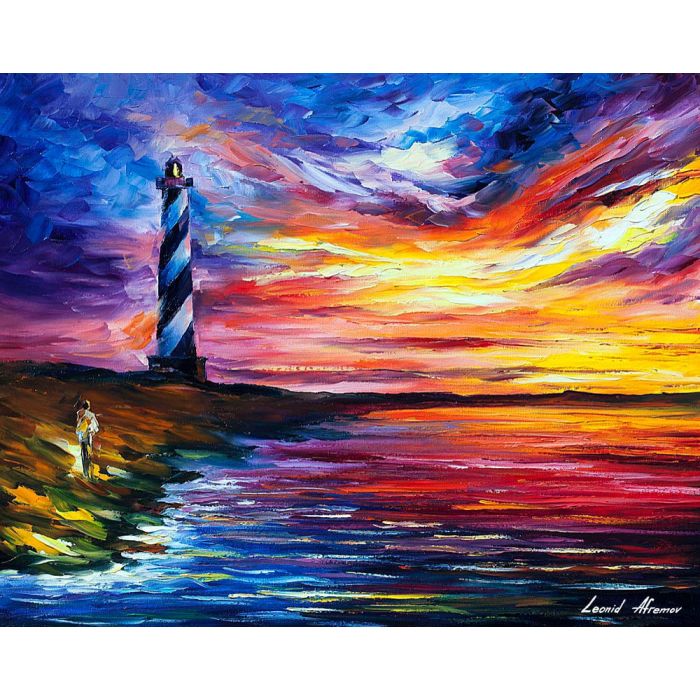 lighthouse oil painting, light house oil paintings, leonid afremov lighthouse