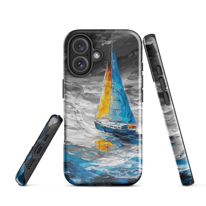 AZURE AEGIS B&W - MagSafe iPhone 16 phone case