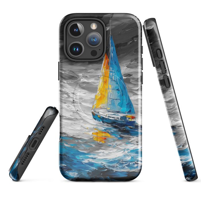 AZURE AEGIS B&W - MagSafe iPhone 16 Pro Max phone case