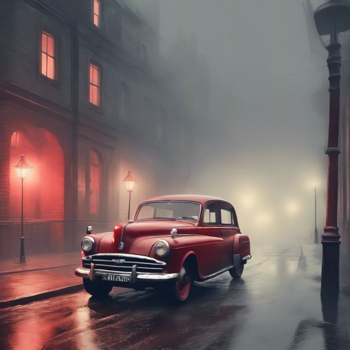 MISTY NIGHTTIME VINTAGE RIDE