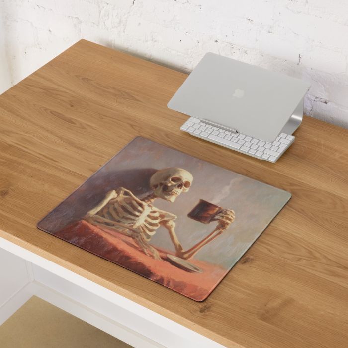 SKELETON COFFEE BREAK 18"x16" - Gaming mouse pad