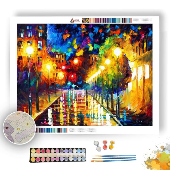 NIGHT BOULEVARD - Paint By Numbers Full Kit