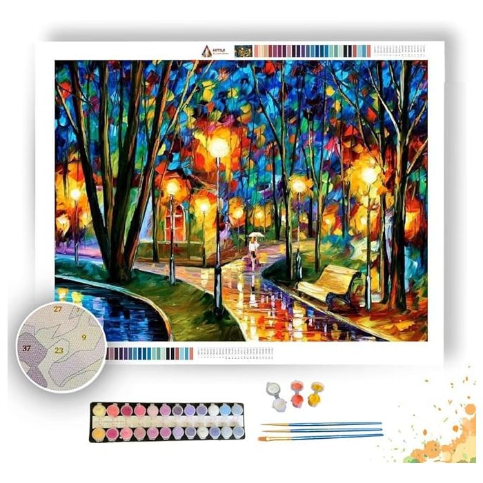 PARK BY THE LAKE - Paint by Numbers Full Kit