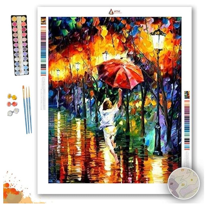 RED UMBRELLA - Paint by Numbers Full Kit