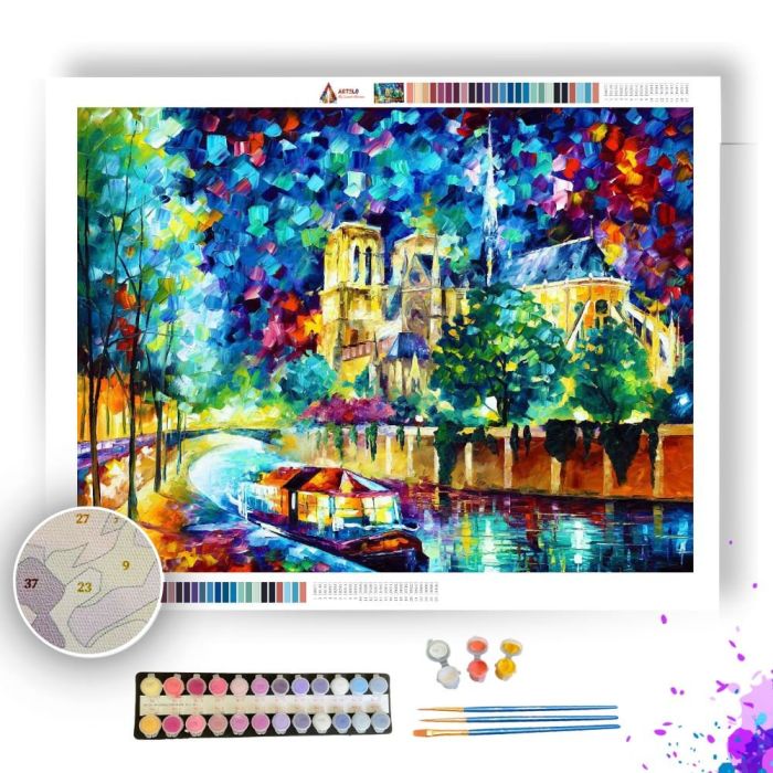 RIVER OF PARIS - Paint By Numbers Full Kit