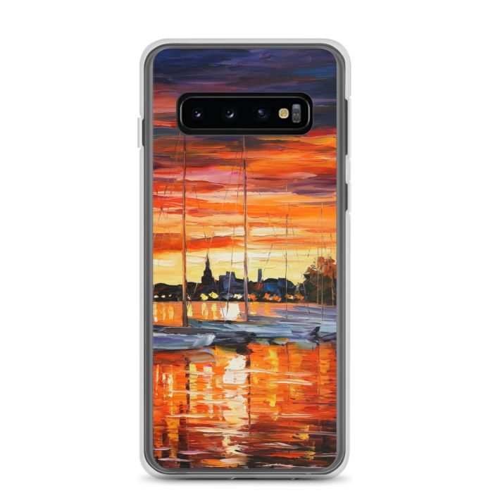 HELSINKI - SAILBOATS AT THE YACHT CLUB - Samsung Galaxy S10 phone case