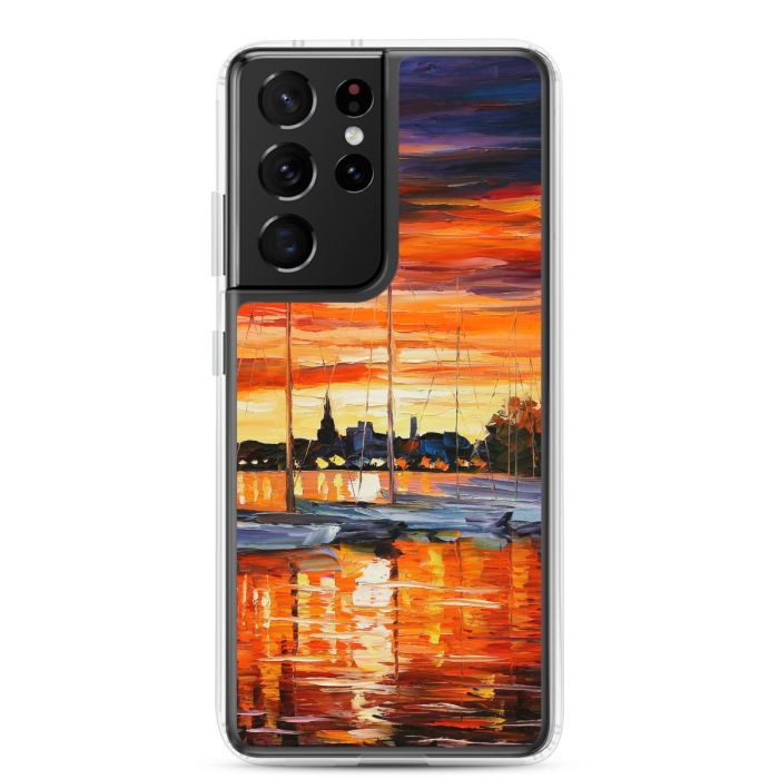 HELSINKI - SAILBOATS AT THE YACHT CLUB - Samsung Galaxy S21 Ultra phone case