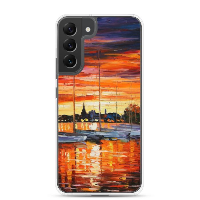 HELSINKI - SAILBOATS AT THE YACHT CLUB - Samsung Galaxy S22 Plus phone case