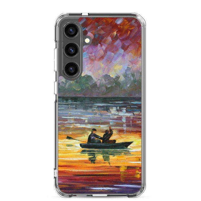 NIGHT LAKE FISHIING - Samsung Galaxy S24 Plus phone case