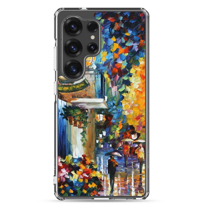 CAFE IN THE OLD CITY - Samsung Galaxy S25 Ultra phone case