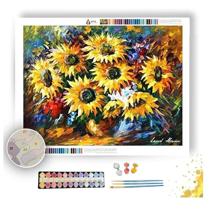 SUNFLOWERS - BOUQUET OF SUN - Paint by Numbers Full Kit