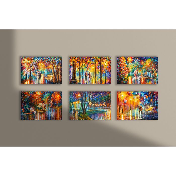 Set of 6 paintings 