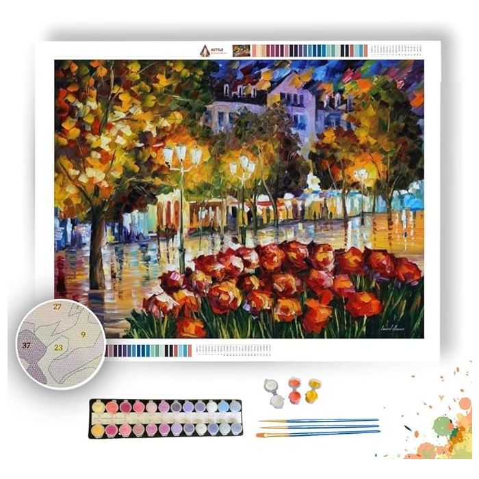 THE FLOWERS OF LUXEMBOURG - Paint by Numbers Full Kit