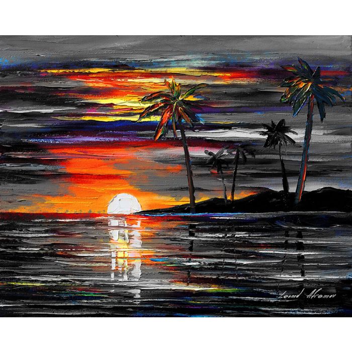 dipinti di tramonti sul mare