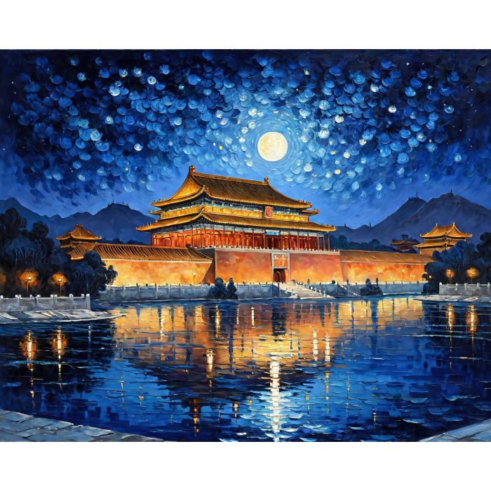 oil painting, hand-painted artwork, oil on canvas