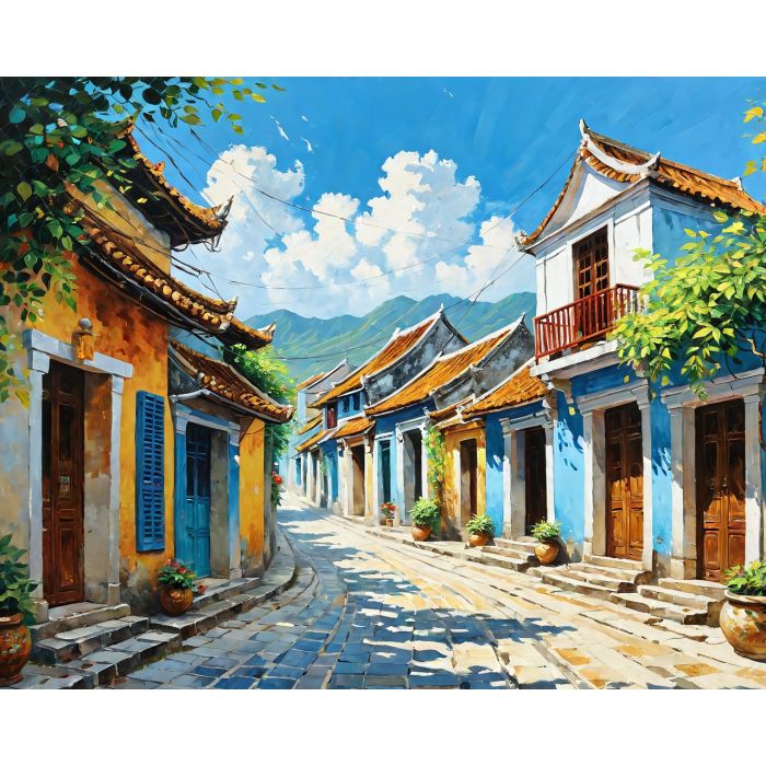 oil painting, hand-painted artwork, oil on canvas