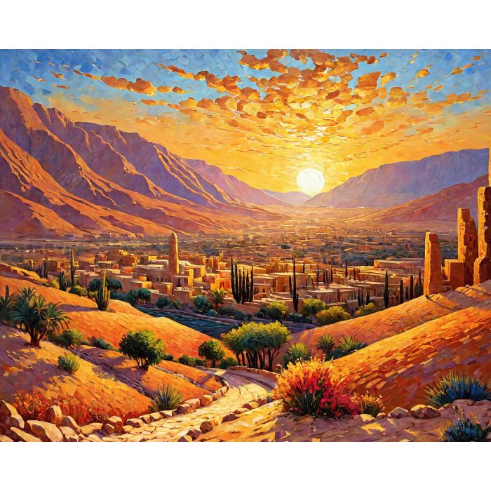 oil painting, hand-painted artwork, oil on canvas