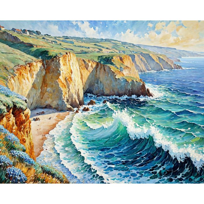 Waves Crashing Quietly