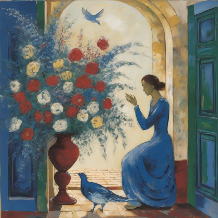 oil painting, hand-painted artwork, oil on canvas