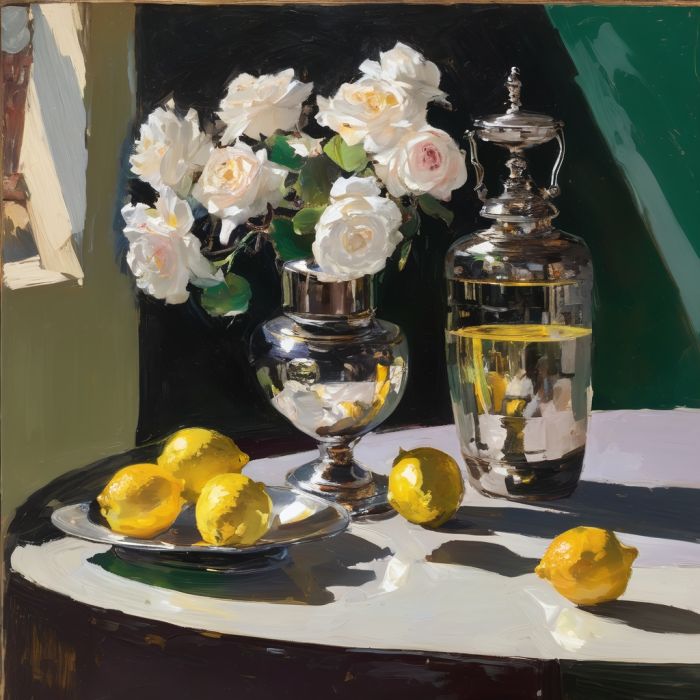 oil painting, hand-painted artwork, oil on canvas