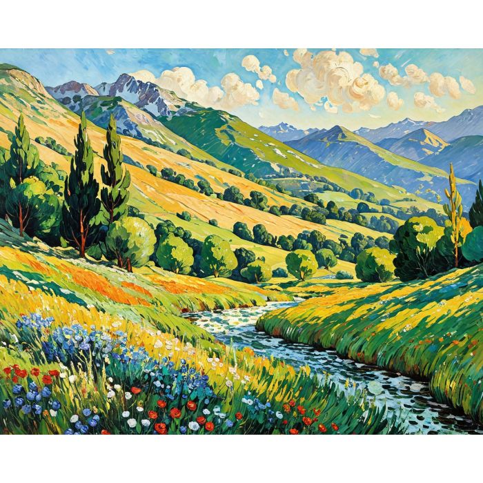 oil painting, hand-painted artwork, oil on canvas