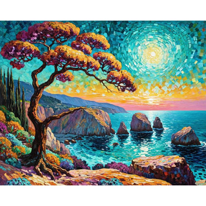 Mosaic Sun over the Sapphire Coast