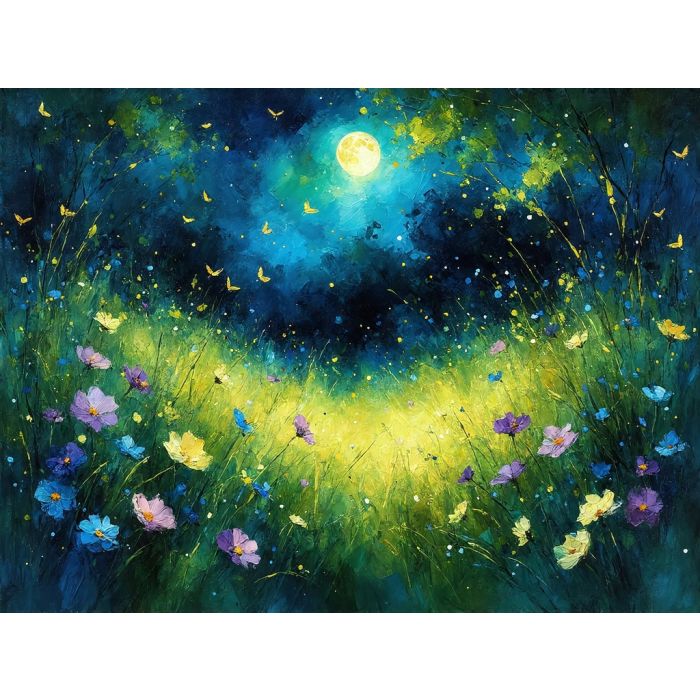 Midnight Magic Among the Blossoms