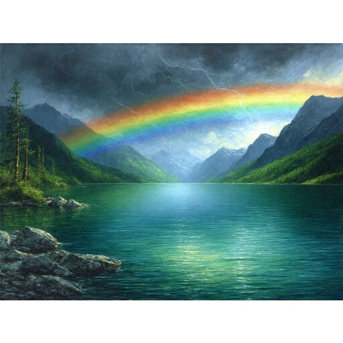 Rainbow After the Mountain Storm