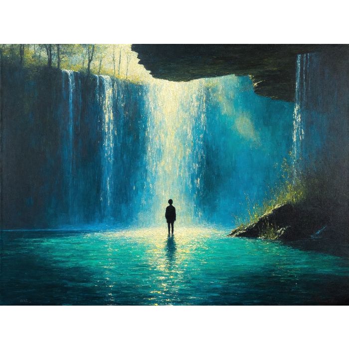 into-the-glow-of-the-cascade-one-of-a-kind-100-hand-painted