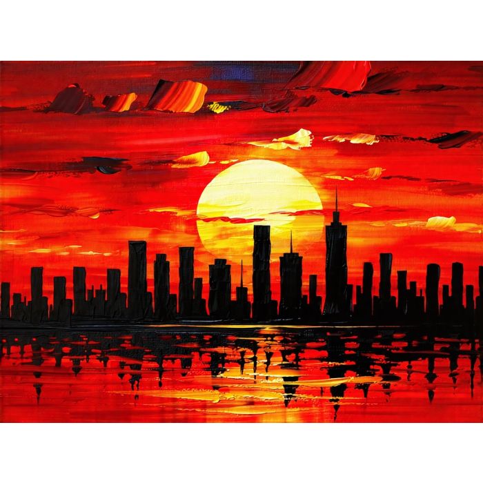 Blazing Sun Above the Skyline
